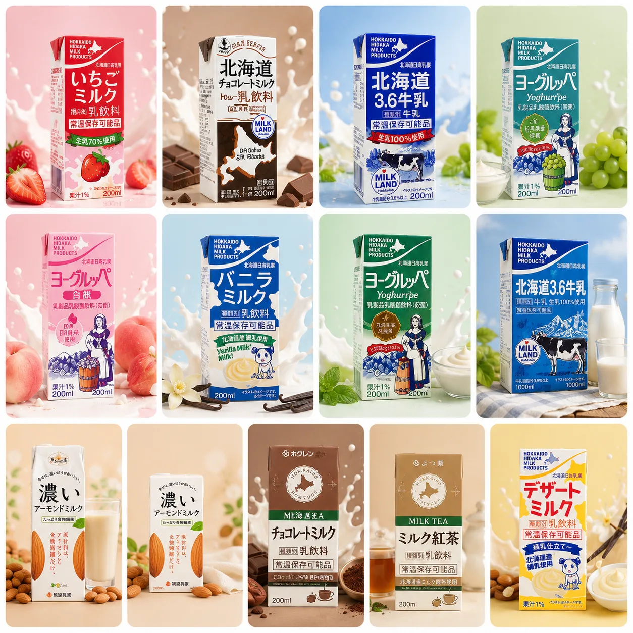 Trình làng bộ sưu tập đủ vị ngon nhất - Sữa tươi bốn mùa đến từ vùng đất xứ sở hoa anh đào mà gia đình nào cũng mê