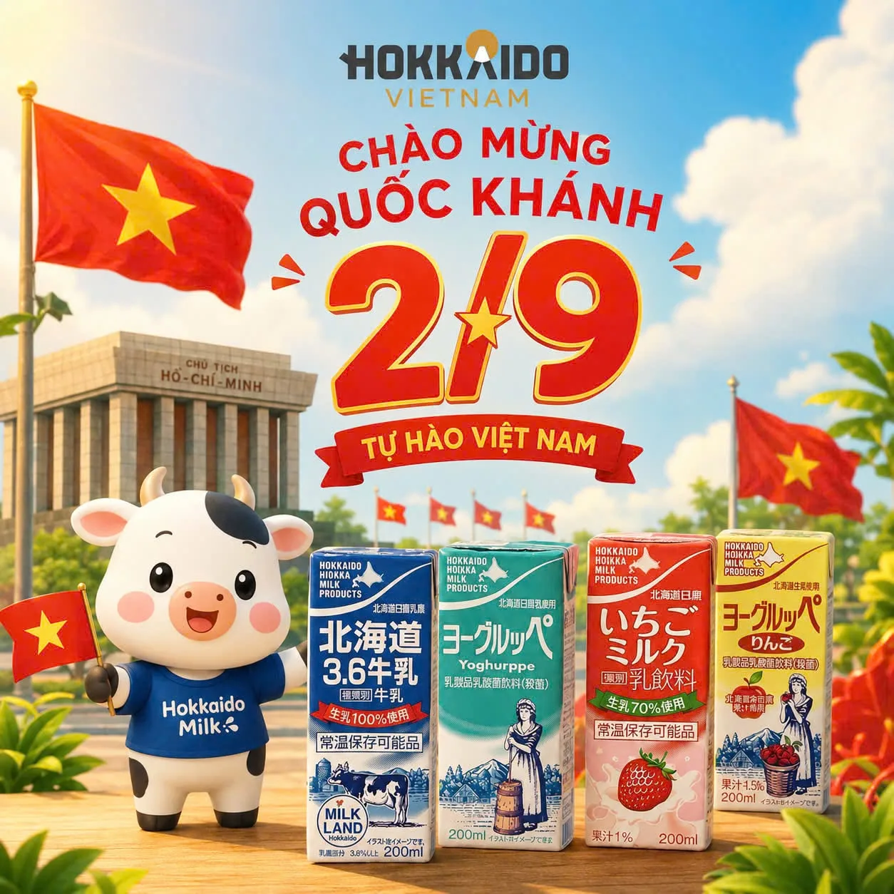 HOKKAIDO VIỆT NAM CHÚC MỪNG QUỐC KHÁNH 2/9